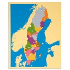 Montessori Puzzlekarte Schweden, ab 5 Jahre