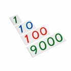 Zahlenkarten aus Kunststoff große Zahlenkarten, 1-9000, ab 4 Jahre