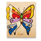 Holz-Puzzle Schmetterling mit groen Griffen, ab 3 Jahre