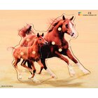 Holz-Puzzle realistisch Pferd, Mutter mit Fohlen, ab 2 Jahre