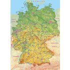 Leinenkarte in Schulausfhrung, Deutschland physisch