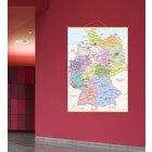Leinenkarte in Schulausfhrung, Deutschland politisch