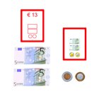 Geldbetr�ge darstellen Set 1, 25 Auftragskarten in Kunststoffbox, 6-11 Jahre