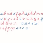 Bewegliches Alphabet, Holzbuchstaben, Lateinische Ausgangsschrift (internationale Version), ab 4 Jahre