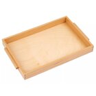 Einfaches Holztablett: mittelgro, 32 x 22 x 3,5 cm