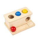 Blle drcken, Holzbox mit Kugeln, ab 1 Jahr