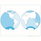Kontrollkarte Ozeane: unbeschriftet, ab 5 Jahre