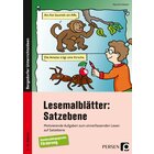 Lesemalbltter: Satzebene, Buch, 2. bis 4. Klasse