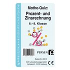 Mathe-Quiz: Prozent- und Zinsrechnung, 6. bis 8. Klasse