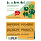 Ja, so hie das!, Kartenspiel