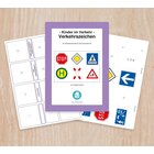 Verkehrszeichen - Kinder im Verkehr, Halbfertig-Material mit Dose A5