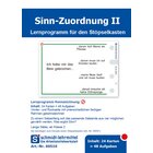 Stpselkarten 'Sinn-Zuordnung II'  ab 2. Klasse