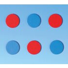 Wendeplättchen aus Karton, 20 mm, rot/blau, 500 Stück