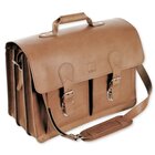 TimeTEX Bchertasche Probata XXL, cognac, Sattelleder