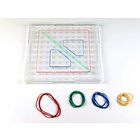 Geobrett transparent Quadrat 23x23 cm, aus RE-Plastic