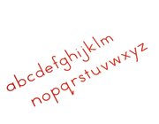 Bewegliches Alphabet, klein, Druckschrift rot, ab 6 Jahre