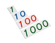 Gro�e Zahlenkarten aus Pappe, 1-1000