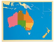 Puzzlekarte Australien