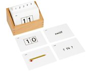 Kasten mit Aufgabenkarten für die Sequintafeln 10-19