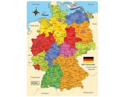 Deutschland Puzzle - die Deutschlandkarte als Holzpuzzle, ab 5 Jahre