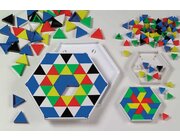 Prismo Dreiecke mit Legerahmen 10er-Set durchgefärbt (Großpackung) inkl. Vorlagen