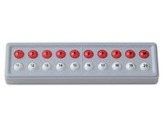 Abaco 20 mit Zahlen - Modell A 10/10 Kugeln (rot/weiß), 4-7 Jahre