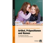 Artikel, Präpositionen und Nomen - Schule, Buch, 1.-2. Klasse