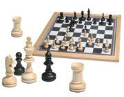 Schach, magnetisch, 49 x 49 cm