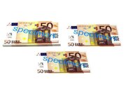 Geld 100 Stck Euro-Scheine Spielgeld zu 50 Euro