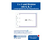 Stpselkarten '1 x 1 und Division mit 4, 8, 7'