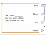 Stpselkarten Wrtliche Rede, 4. Klasse
