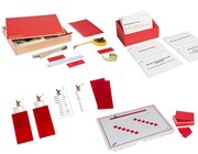 Montessori Mess-Set 1: Gre: Lngen-Messung m. Kartensatz (Klassensatz fr 12 Kinder)