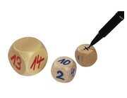 Satz mit 6 Riesenwrfeln, poliert 30 mm