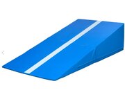 Bnfer Keilmatte aus Weichschaum, 200 x 100 x 50 cm, klappbar, blau, mit Bezug