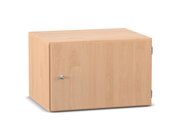 Flexeo Aufsatzschrank, Buche hell,Transchlag rechts, Bogengriff mit Schloss, H:41,4cm B:64,1cm T:50cm