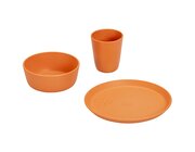 treeNside Kindergeschirr-Set  Teller, Becher & Schssel, coral
