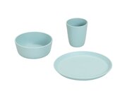 treeNside Kindergeschirr-Set  Teller, Becher & Schssel, trkis