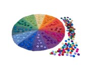 Regenbogen-Filzmatte mit Funkelsteinen, 241 Teile