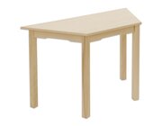 Trapeztisch Trapentino, Buche hell, Hhe 64 cm