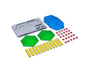 Farbiger Zehnerbasis-Satz, magnetisch, in Aufbewahrungsbox