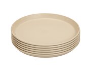 treeNside Teller, 6er-Set graubeige