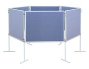 Compra Profi-Stellwnde Komplett-Set C: Hexagon, Stoffbezug grau