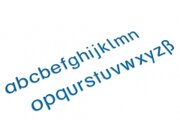 Bewegliches Alphabet, mittel - Druckschrift - blau, ab 6 Jahre