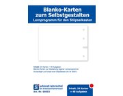 Blanko Karten fr Stpselkasten, 24 Stck