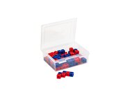 DICK-System Steckwrfel, 100 Stck rot und blau, 17 mm in Kunststoffbox