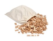 Dusyma-Steckbausteine Holz, 1000 Stck, ab 3 Jahre