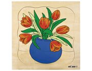 Lagenpuzzle Tulpe, ab 4 Jahre