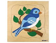Lagenpuzzle Vogel, ab 4 Jahre