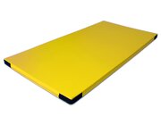 Fallschutzmatte FSM 160/60, 100x100 cm gelb mit Klettecken