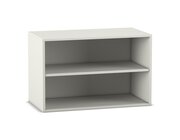 Flexeo Aufsatzregal, Dekor weiß, 2 Fächer, HxBxT: 60,6x94,4x38 cm